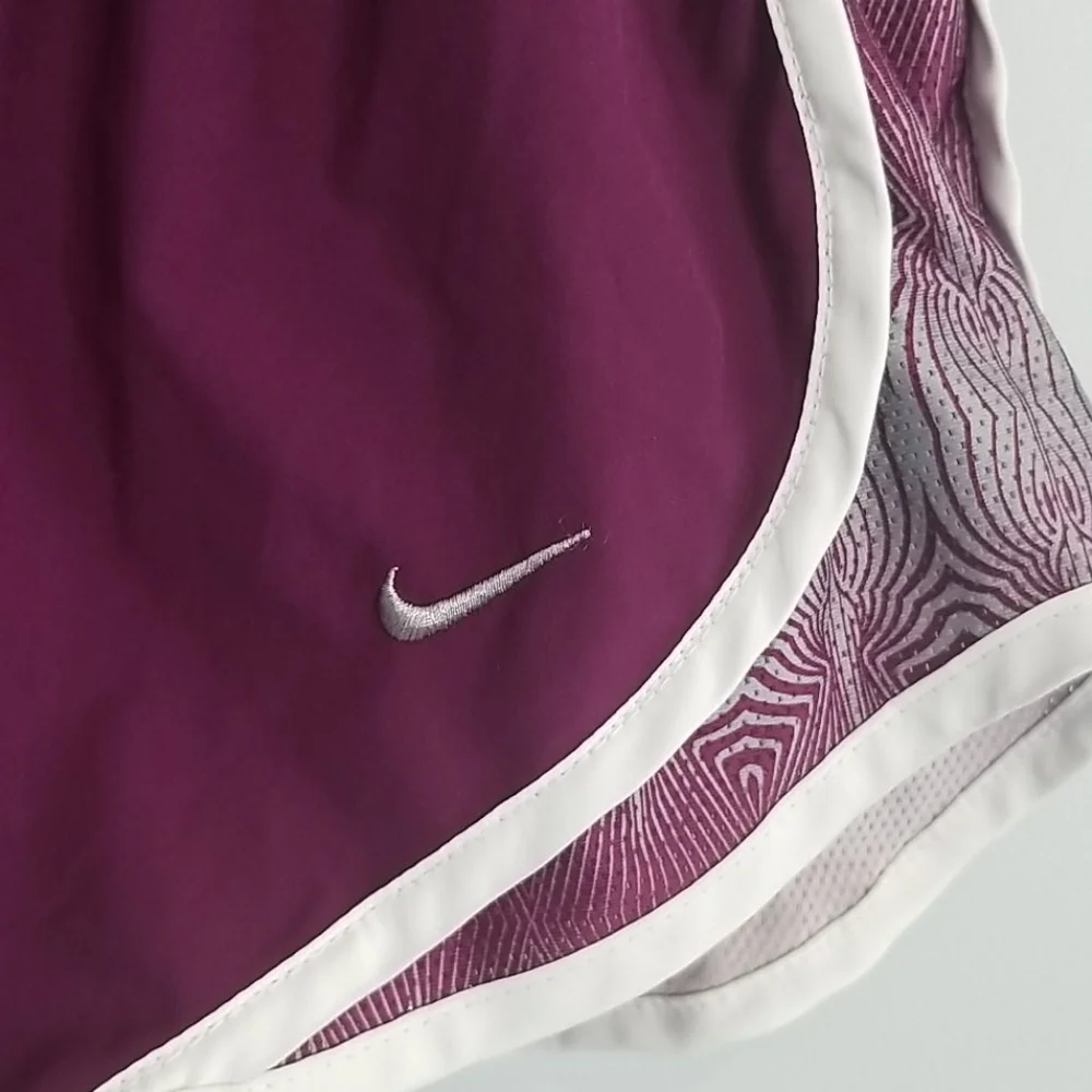 Nike red FITDRY running shorts lined